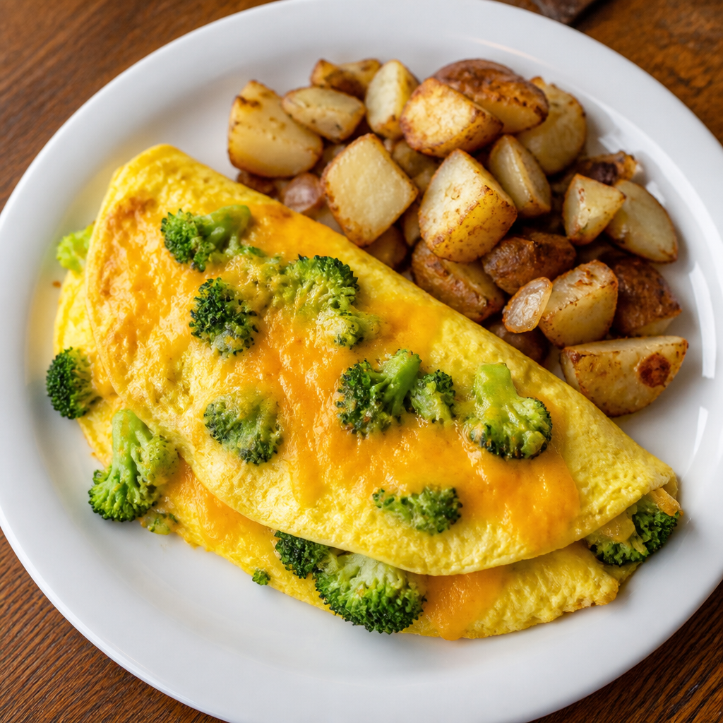 Broccoli & Cheese Omelette
