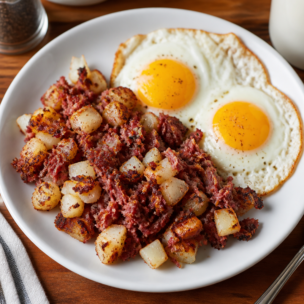 Corned Beef Hash & Two Eggs