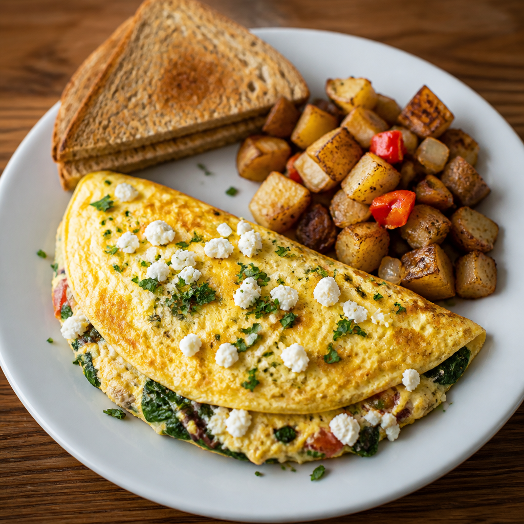 Feta Cheese Omelette