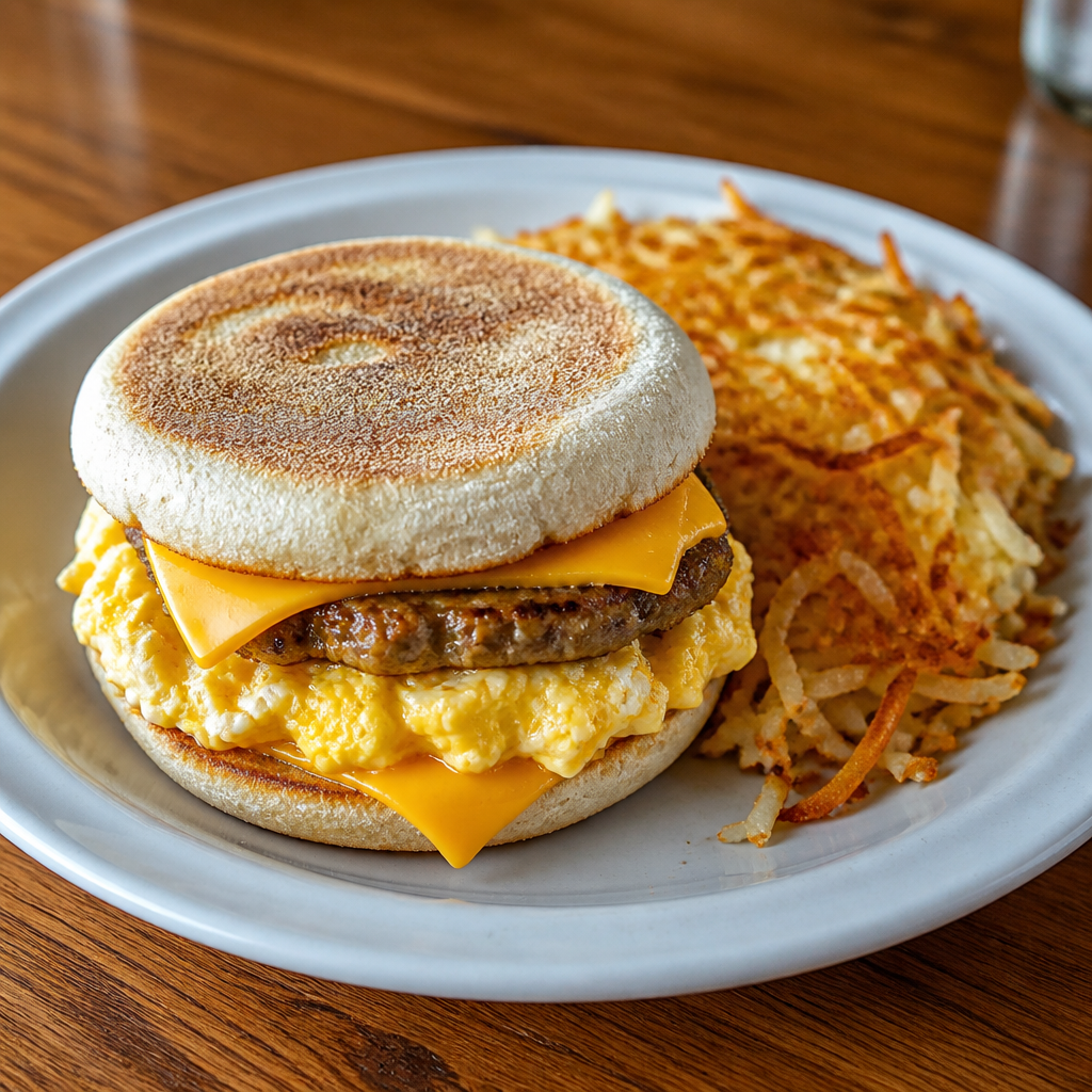 Sausage Patty Melt